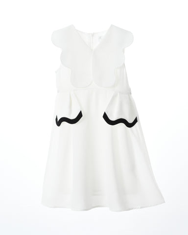 Colette dress (ivory/black)