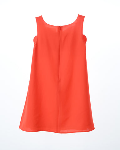 Esme dress (scarlet-orange)