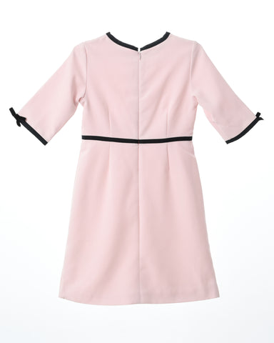 Anais bow dress (blush pink)