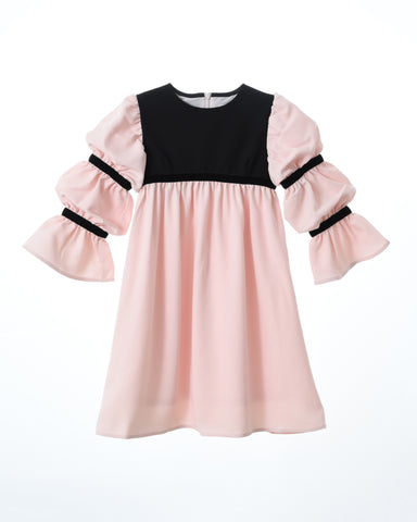 Bella dress (pink without golden embroidery blooms)