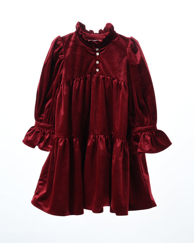 Evelyn dress (ruby red)