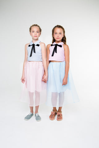 Louise (carnation pink gingham and skirt)